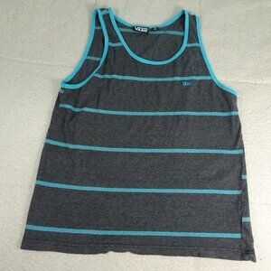 Vans Teal/Gray Tank Top Size Medium